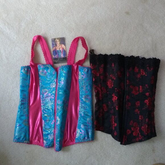 Lot of 2 - TESA Corsets Corset Tops Size 32 (XS/S) - Picture 1 of 7